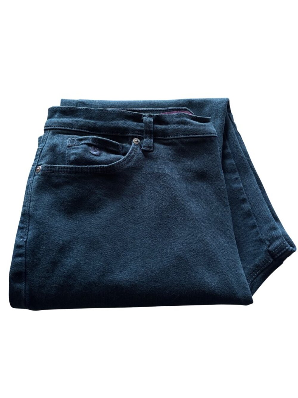 Gloria Vanderbilt Amanda Jeans Sz 14 Teal Green Classic Fit Denim Straight Leg